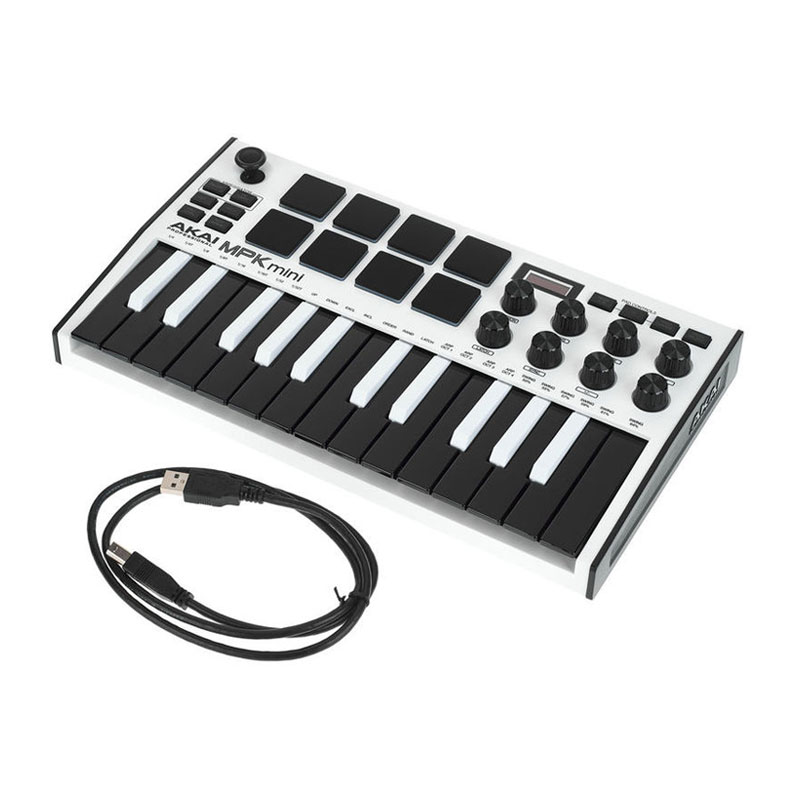 میدی کنترلر آکایی AKAI MPK Mini MK3 White