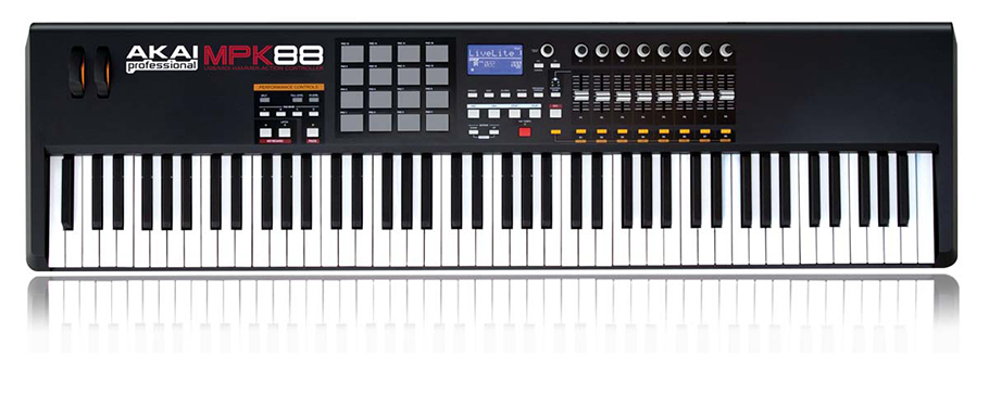 AKAI MPK88 میدی کنترلر