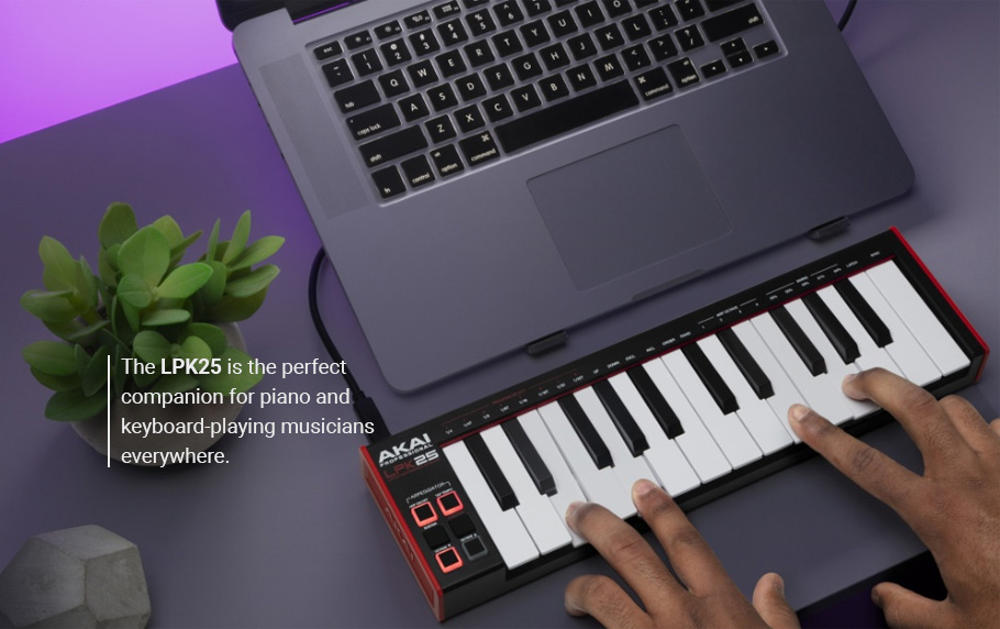 میدی کنترلر AKAI Professional LPK25 MKII