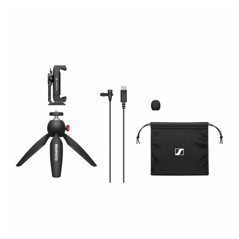 میکروفن یقه ای ای کی جی Sennheiser XS Lav USB C Mobile Kit