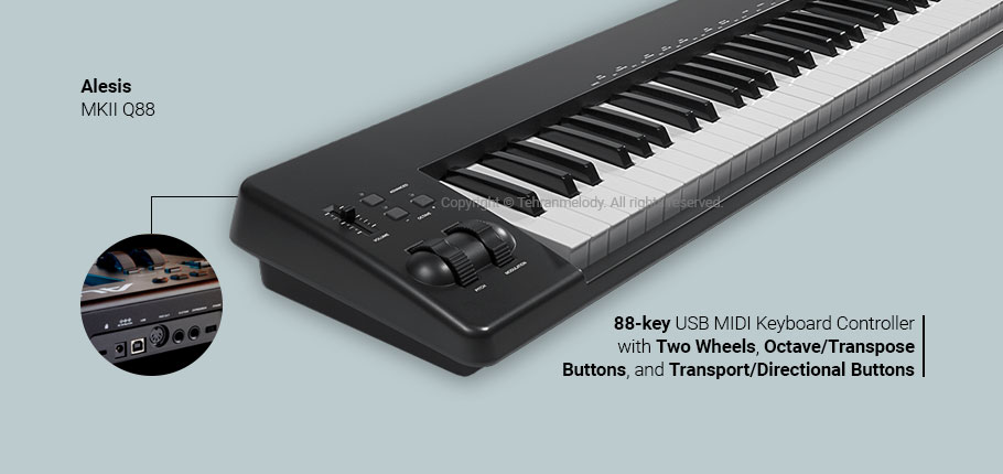 میدی کنترلر Alesis Q88 MKII