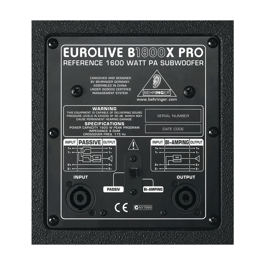 ساب ووفر پسیو بهرینگر Behringer EUROLIVE B1800X PRO