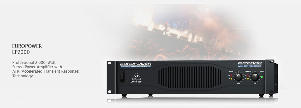 Behringer EUROPOWER EP2000 آمپلی فایر