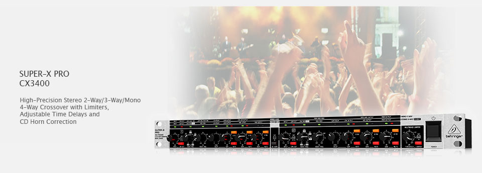 Behringer SUPER-X PRO CX3400 پردازشگر