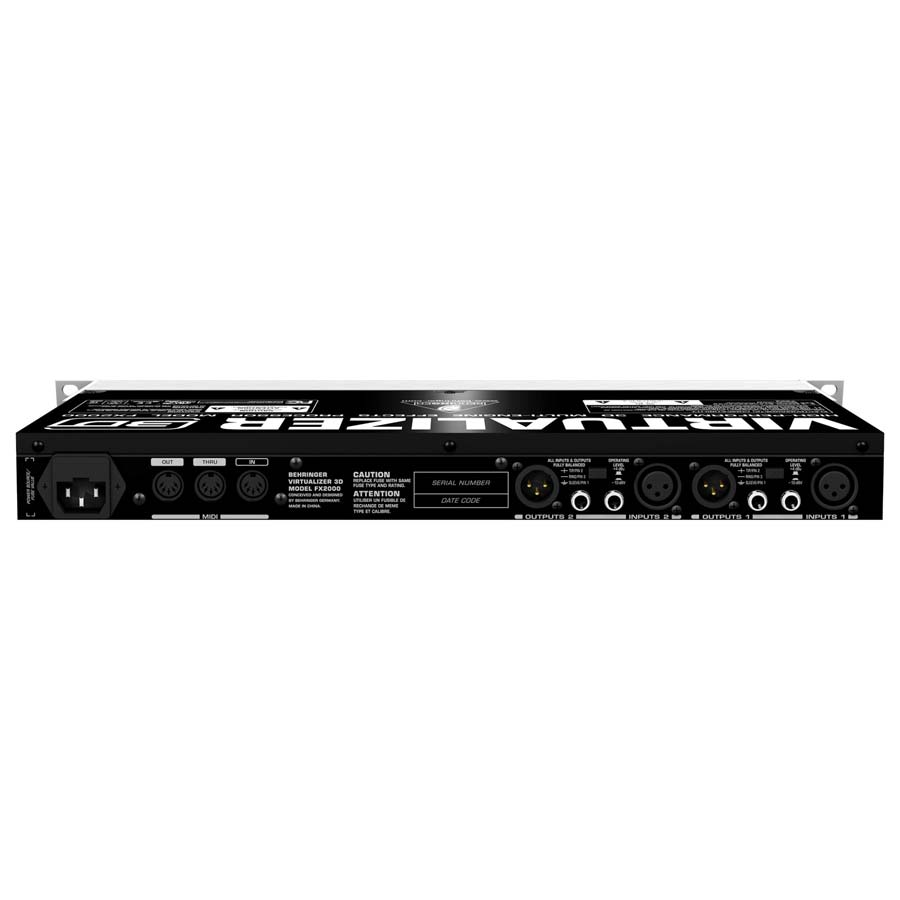 پردازشگر صوتی بهرینگر Behringer VIRTUALIZER 3D FX2000