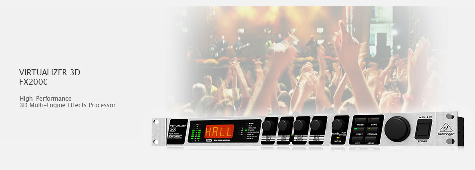 Behringer VIRTUALIZER 3D FX2000 پردازشگر