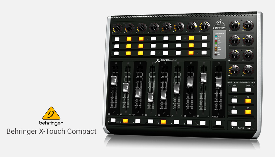 کنترلر نرم افزار Behringer X-Touch Compact
