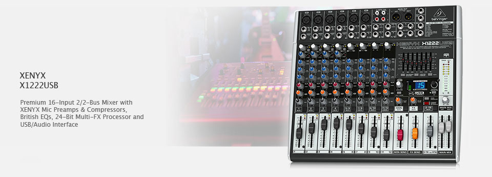 Behringer Xenyx X1222USB میکسر