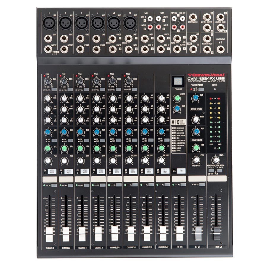 قیمت خرید فروش میکسر صدا سروین وگا Cerwin-Vega CVM-1224FX USB