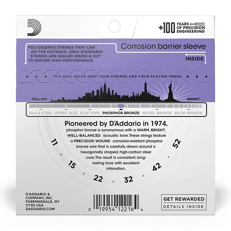 سیم گیتار آکوستیک داداریو D'Addario EJ26