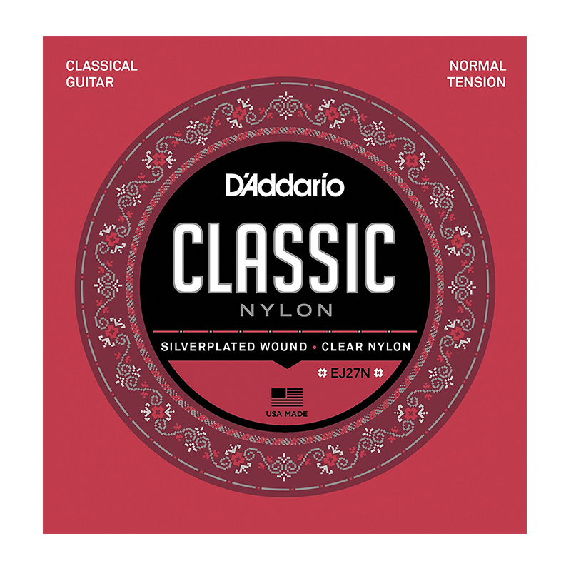 قیمت خرید فروش سیم گیتار کلاسیک داداریو D'Addario EJ27N Student Nylon Normal Tension