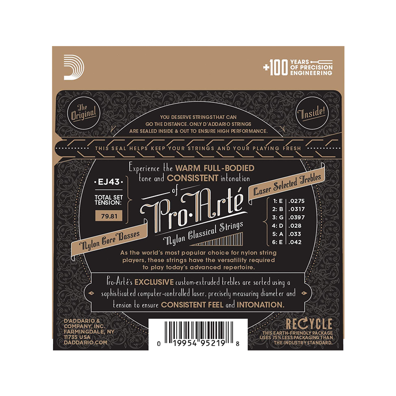 سیم گیتار کلاسیک داداریو D'Addario EJ43