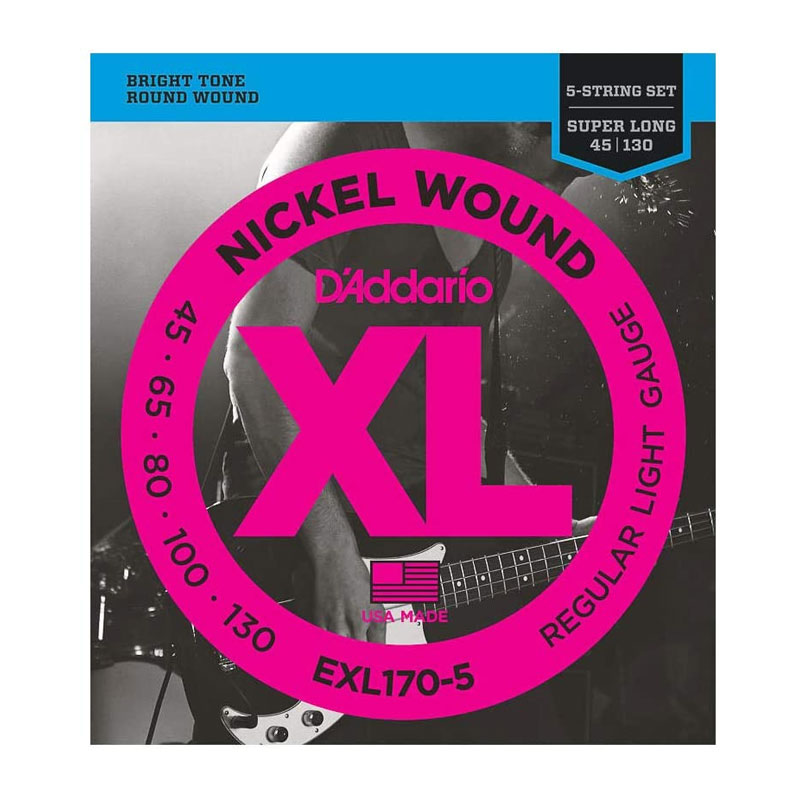 قیمت خرید فروش سیم گیتار بیس داداریو D'Addario EXL 170-5 45-130