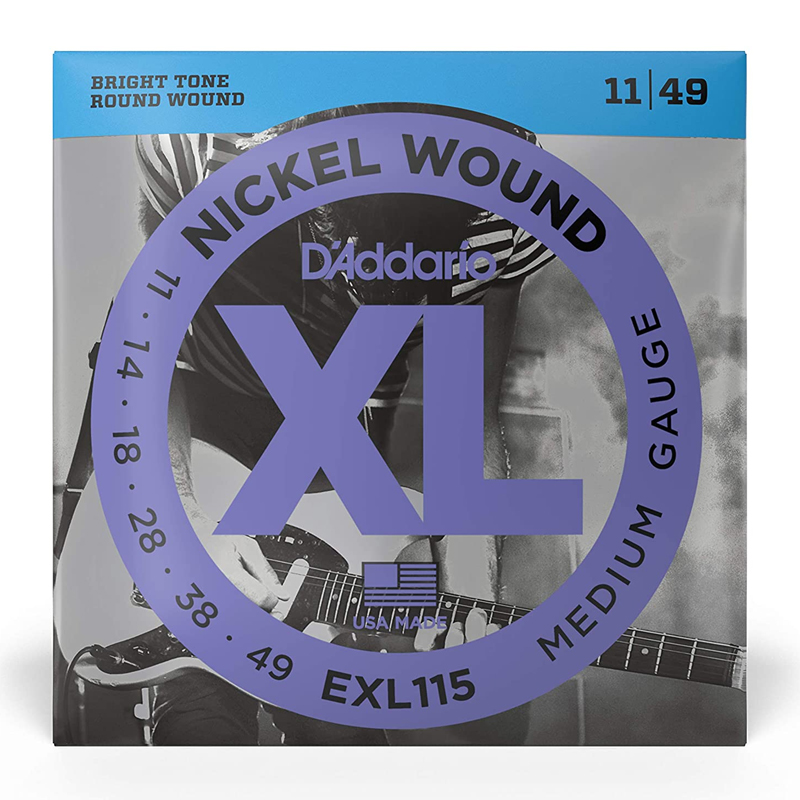 قیمت خرید فروش سیم گیتار الکتریک داداریو D'Addario EXL115 Nickel Wound Electric Strings 11-49 Medium/Blues-Jazz Rock