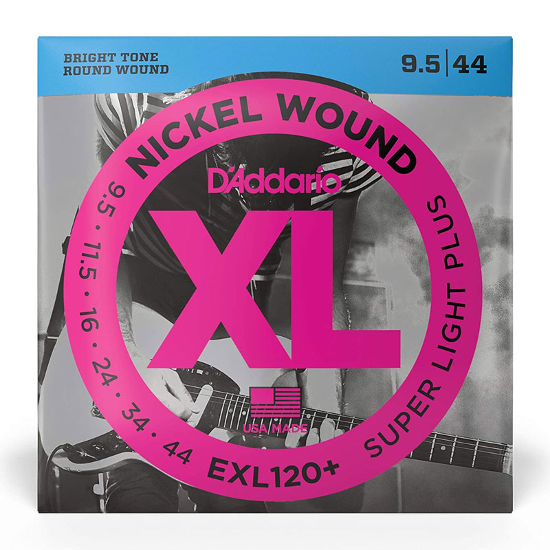 قیمت خرید فروش سیم گیتار الکتریک داداریو D'Addario EXL120+ Nickel Wound Electric Strings -.0095-.044 Super Light Plus