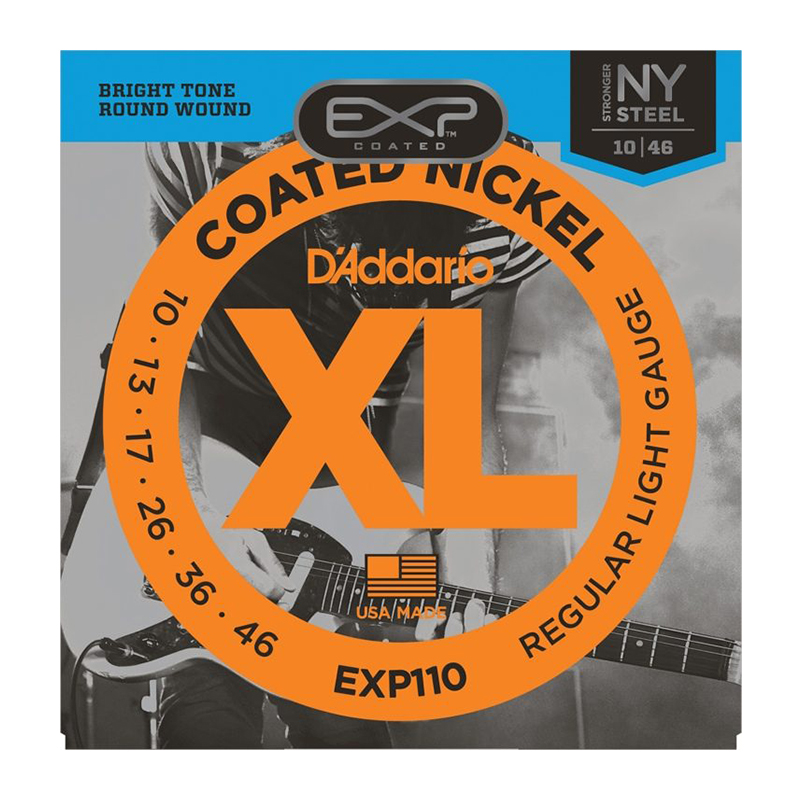 قیمت خرید فروش سیم گیتار الکتریک داداریو D'Addario EXP110 Coated Nickel Plated Steel Light