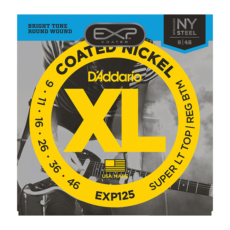 قیمت خرید فروش سیم گیتار الکتریک داداریو D'Addario EXP125 Coated Nickel Plated Steel Light