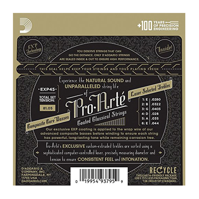 سیم گیتار کلاسیک داداریو D'Addario EXP45