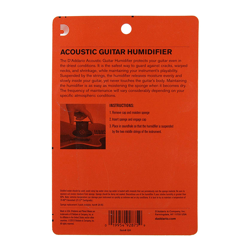 متعلقات داداریو D'Addario Humidifier