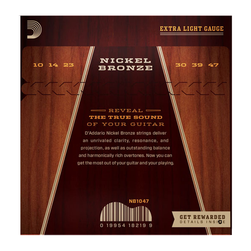 سیم گیتار آکوستیک داداریو D'Addario NB1047 Nickel Bronze Acoustic Strings
