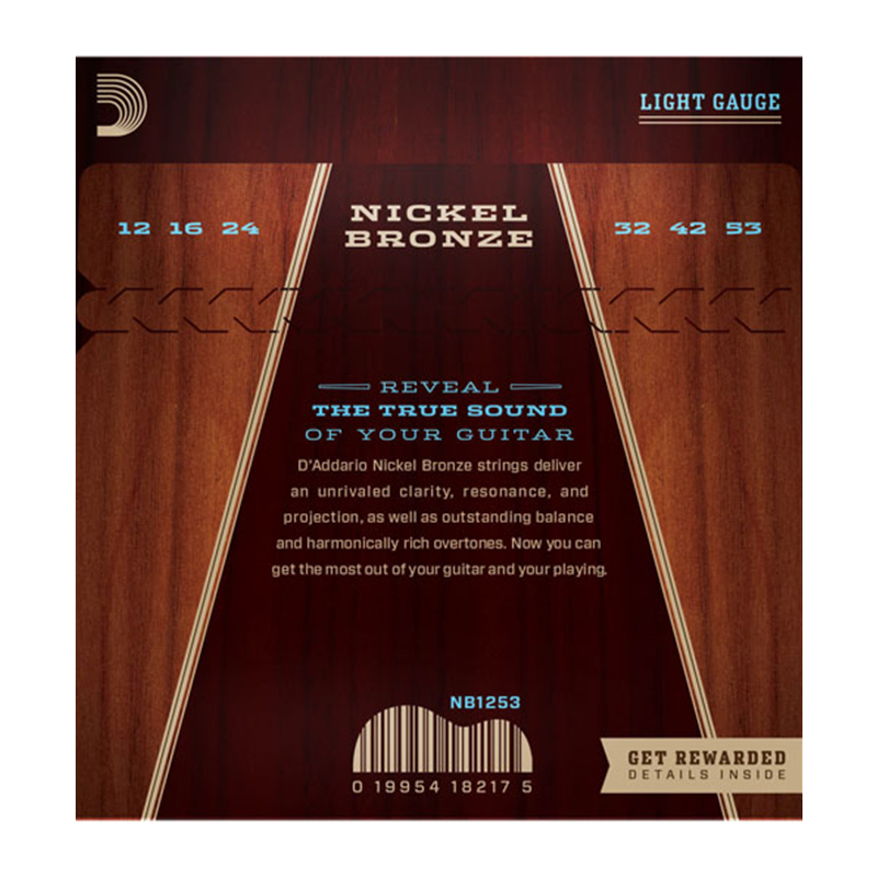 سیم گیتار کلاسیک داداریو D'Addario NB1253 Nickel Bronze Acoustic Strings