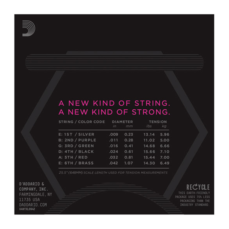 سیم گیتار الکتریک داداریو D'Addario NYXL0942 Nickel Wound Electric Strings