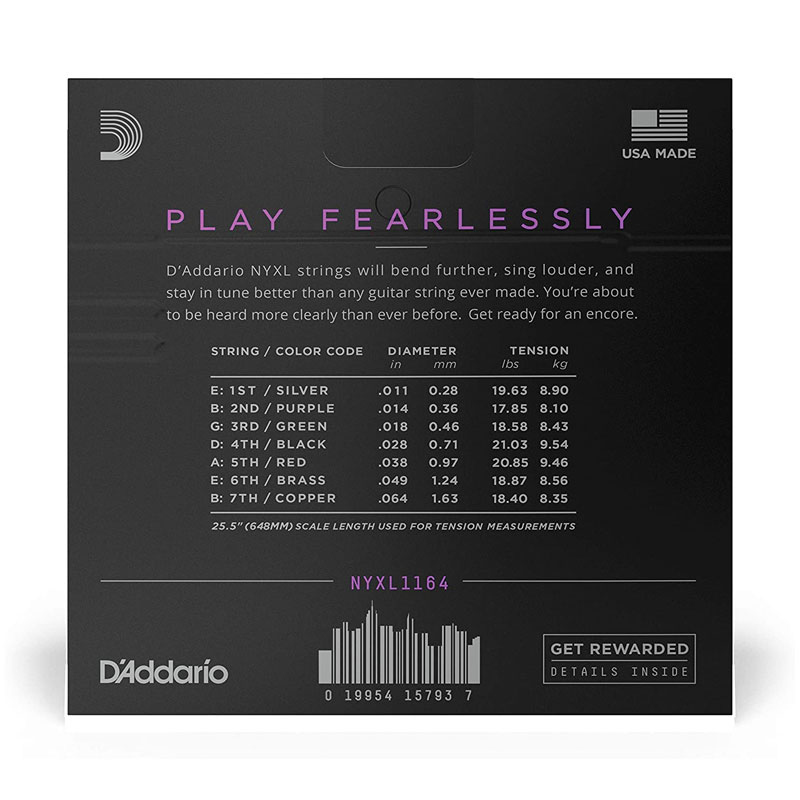 سیم گیتار الکتریک داداریو D'Addario NYXL1164