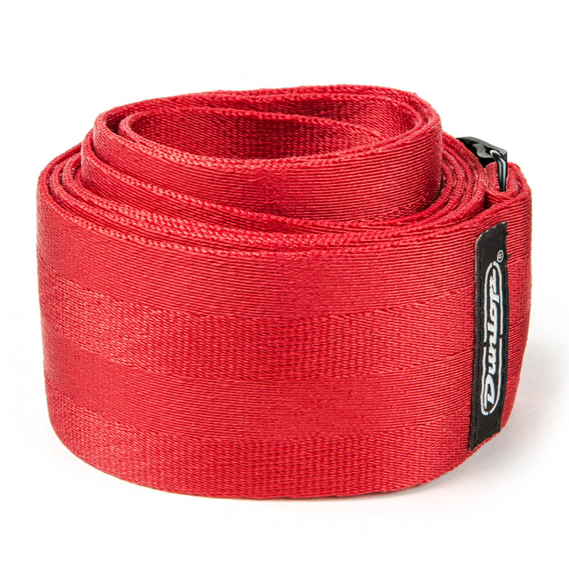 بند گیتار دانلوپ Dunlop Deluxe Seatbelt Strap Red DST7001RD