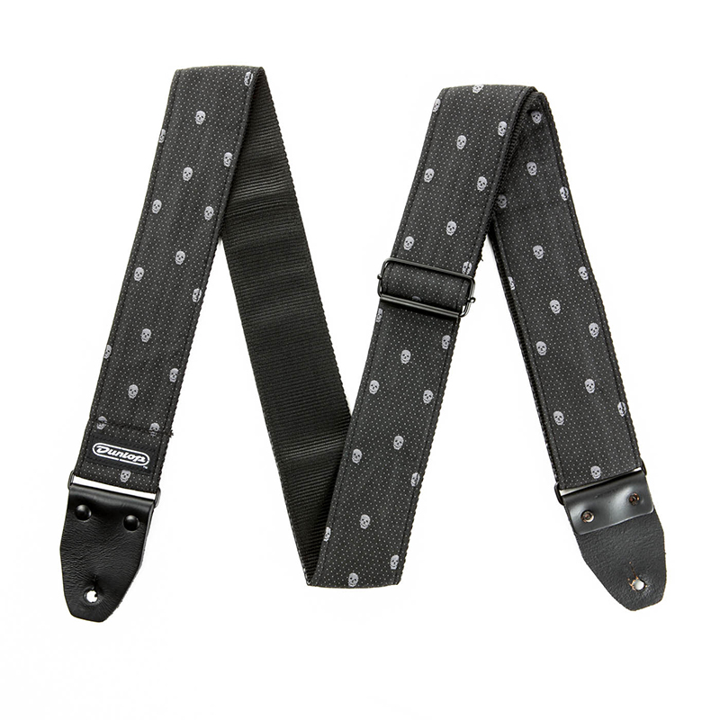 قیمت خرید فروش بند گیتار دانلوپ Dunlop Designer Jacquard Strap Grey Skull D67-07