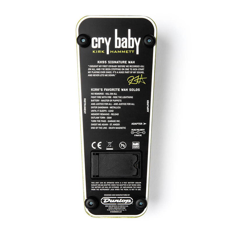 پدال دانلوپ Dunlop KH95 Kirk Hammett Signature Cry Baby Wah Pedal