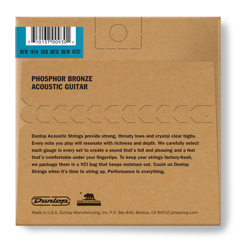 سیم گیتار آکوستیک دانلوپ Dunlop Phosphor Bronze 10-47 12 String Set