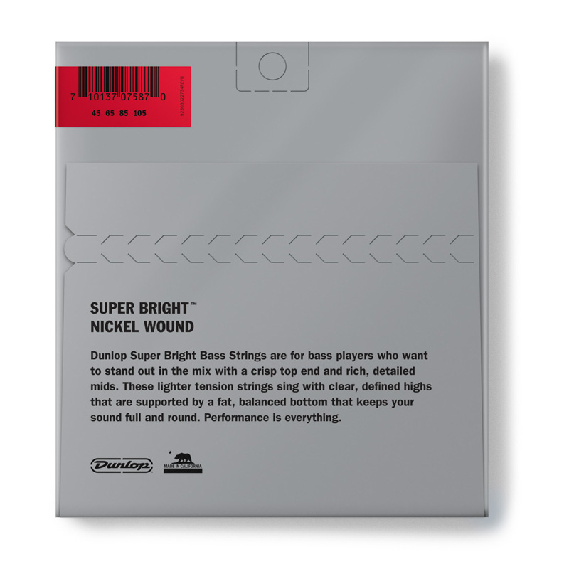 سیم گیتار بیس دانلوپ Dunlop Super Bright 45-105