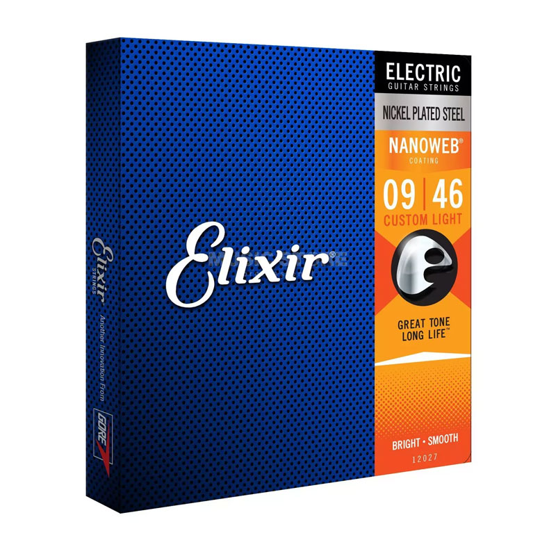 سیم گیتار الکتریک الکسیر Elixir Nanoweb Electric Nickel Plated Steel 09-46