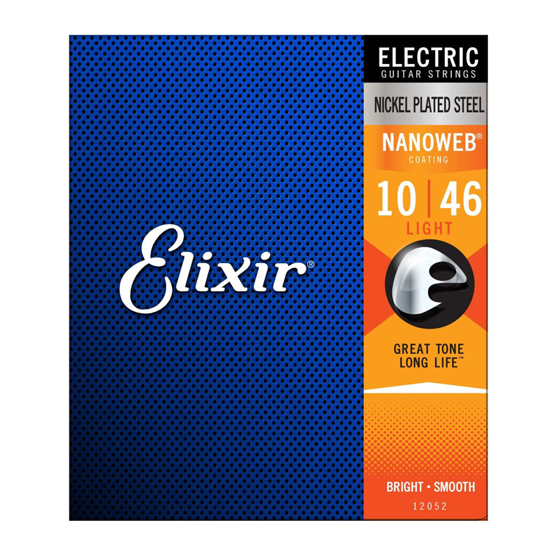 قیمت خرید فروش سیم گیتار الکتریک الکسیر Elixir Nanoweb Electric Nickel Plated Steel 10-46