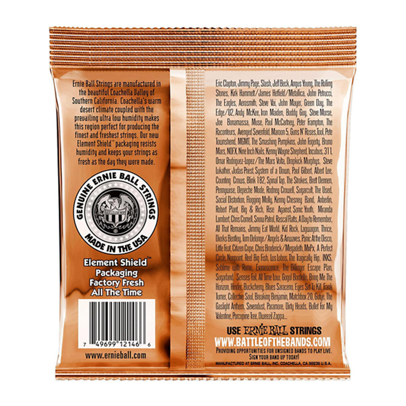 سیم گیتار آکوستیک ارنی بال Ernie Ball Earthwood 2006 Medium Light 80/20 Bronze Alloy
