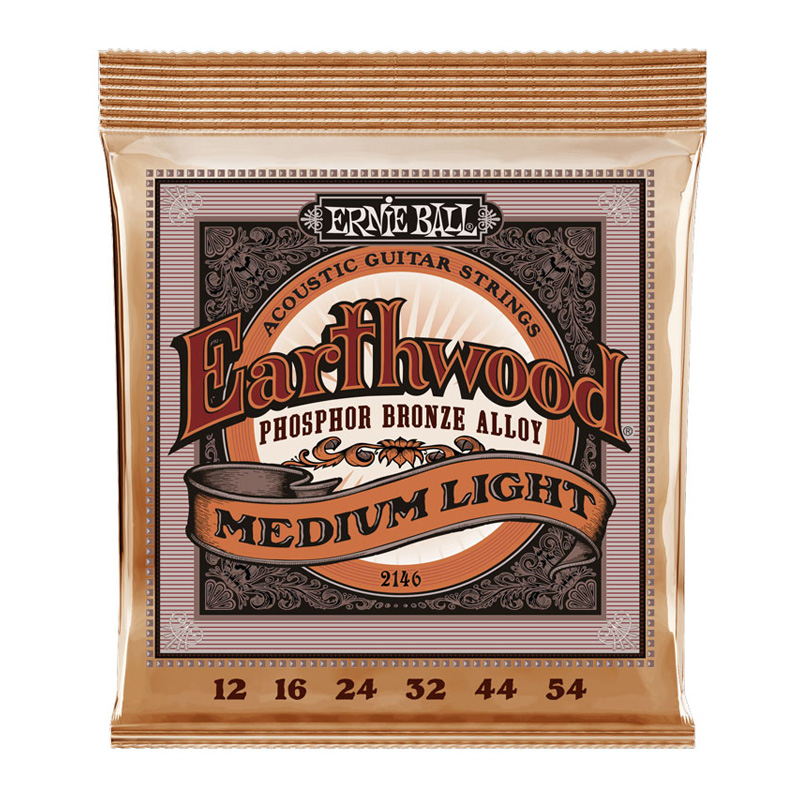 قیمت خرید فروش سیم گیتار آکوستیک ارنی بال Ernie Ball 2146 Medium Light Earthwood Phosphor Bronze 12-54
