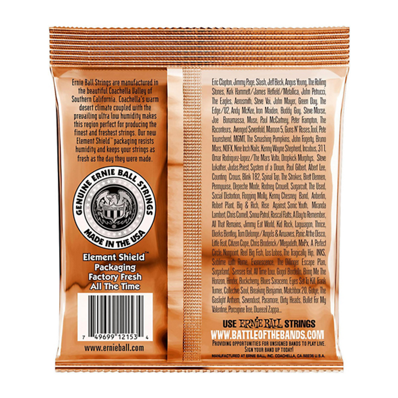 سیم گیتار آکوستیک ارنی بال Ernie Ball 2153 Earthwood Phosphor Bronze 12-String Acoustic Strings