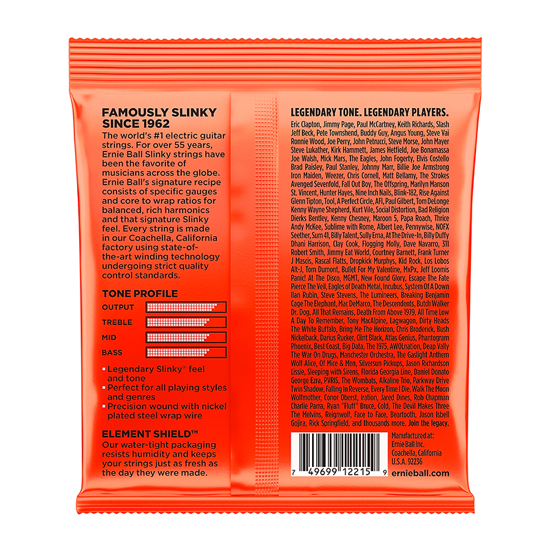 سیم گیتار الکتریک ارنی بال Ernie Ball 2215 Skinny Top Heavy Bottom Nickel Wound Electric Strings