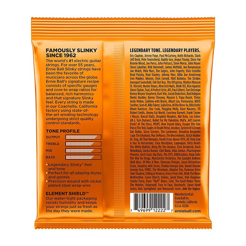 سیم گیتار الکتریک ارنی بال Ernie Ball 2222 Hybrid Slinky 09-46