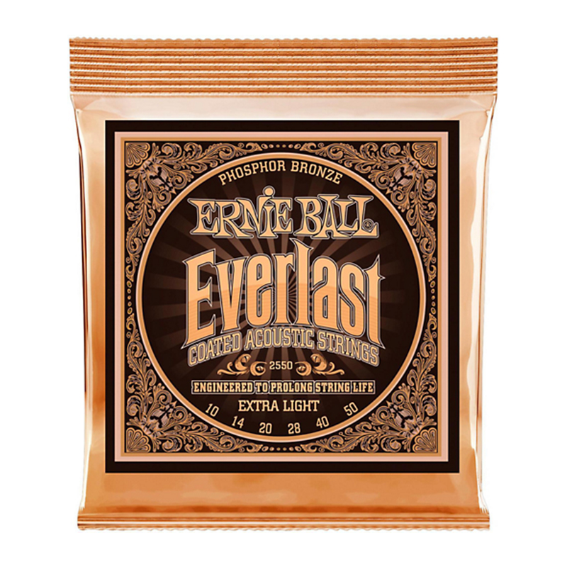قیمت خرید فروش سیم گیتار آکوستیک ارنی بال Ernie Ball 2550 Everlast Coated Phosphor Bronze Extra Light Acoustic Strings