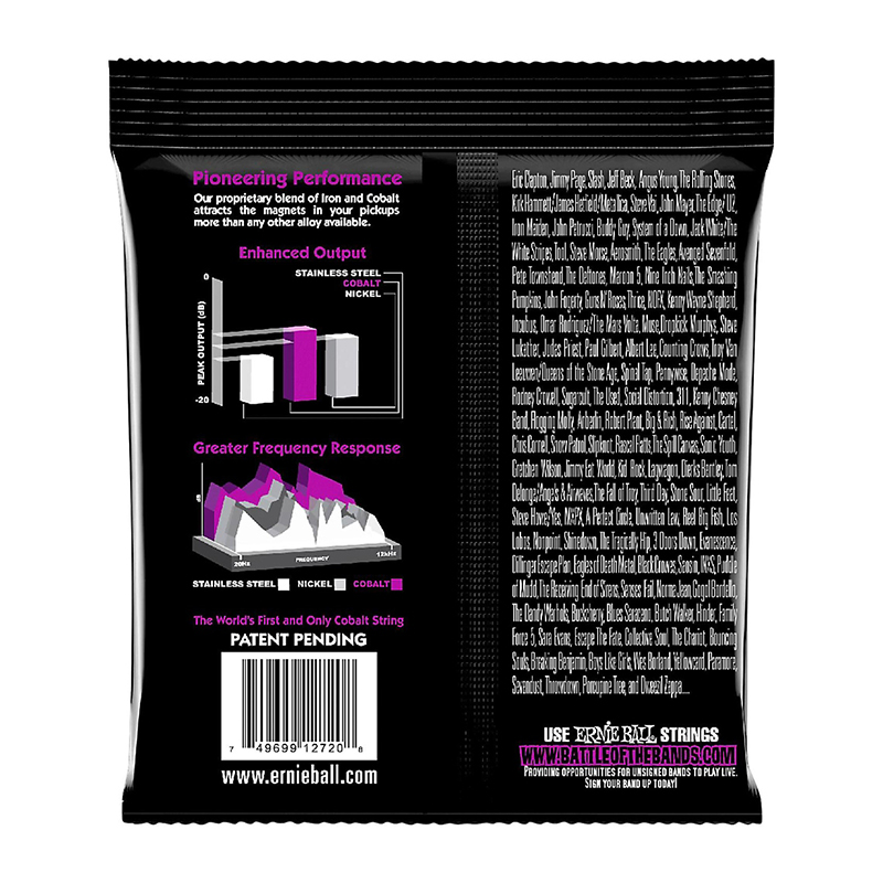 سیم گیتار الکتریک ارنی بال Ernie Ball 2720 Cobalt Power Slinky Electric Strings