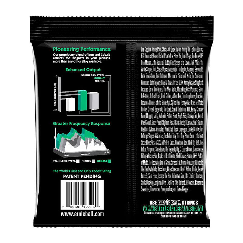 سیم گیتار الکتریک ارنی بال Ernie Ball 2726 Cobalt Not Even Slinky Electric Strings