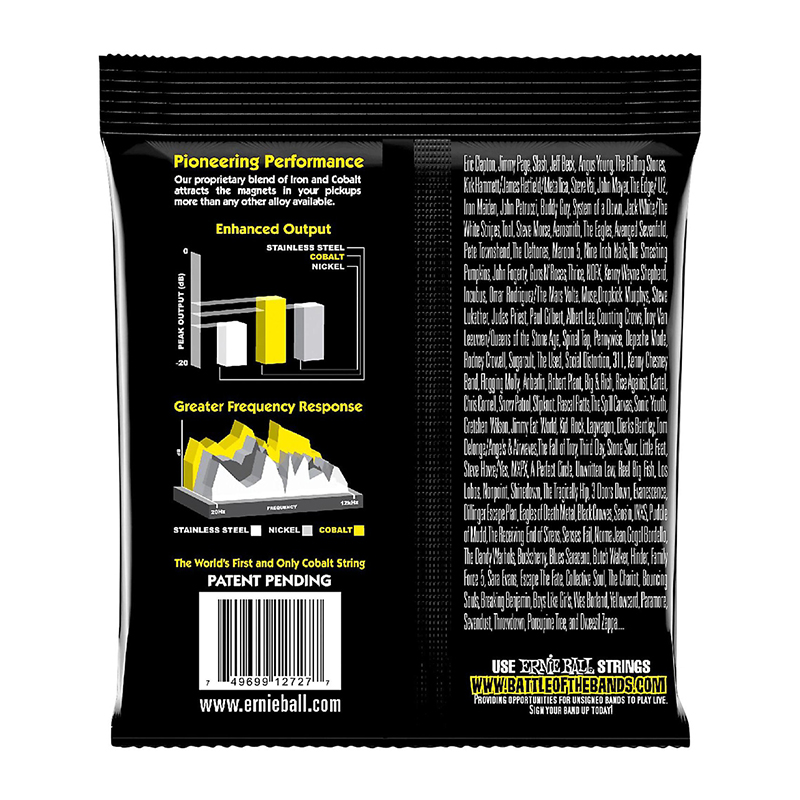 سیم گیتار الکتریک ارنی بال Ernie Ball 2727 Cobalt Beefy Slinky Electric Guitar Strings