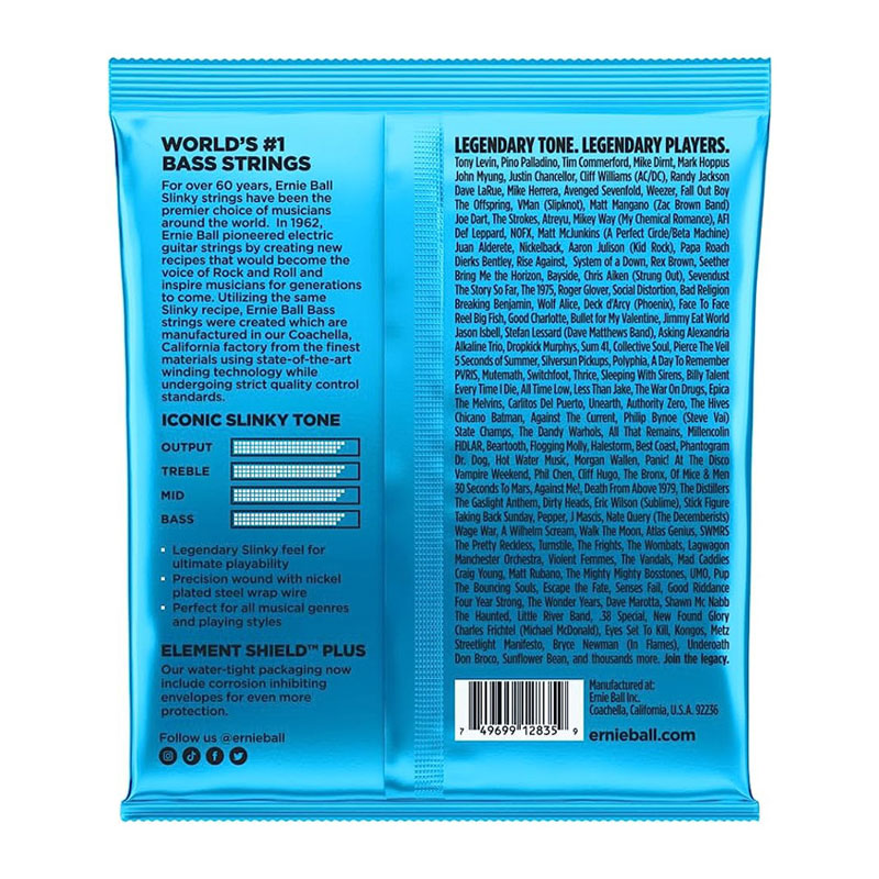 سیم گیتار بیس ارنی بال Ernie Ball 2835 Extra Slinky Bass 40-95