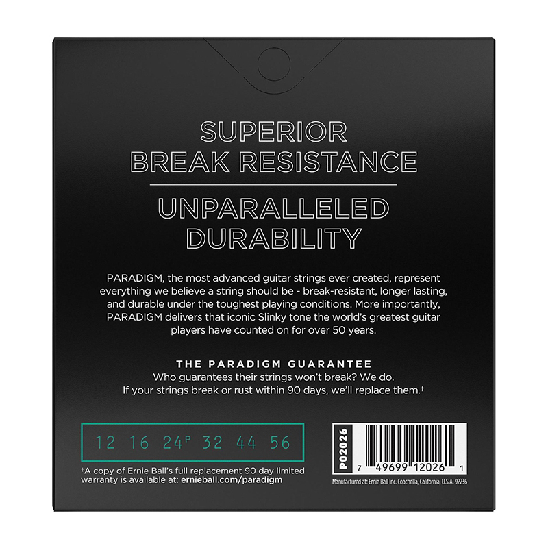 سیم گیتار الکتریک ارنی بال Ernie Ball Paradigm Not Even Slinky Electric Guitar Strings