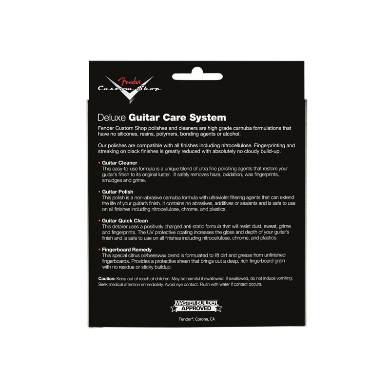 پولیش گیتار فندر Fender Custom Shop Deluxe Guitar Care System 4-Pack