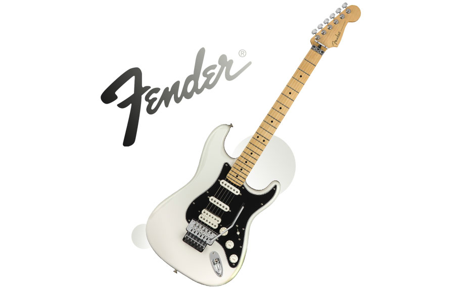 گیتار الکتریک Fender Player Series Stratocaster HSS with Floyd Rose - Polar White w/ Maple Fingerboard