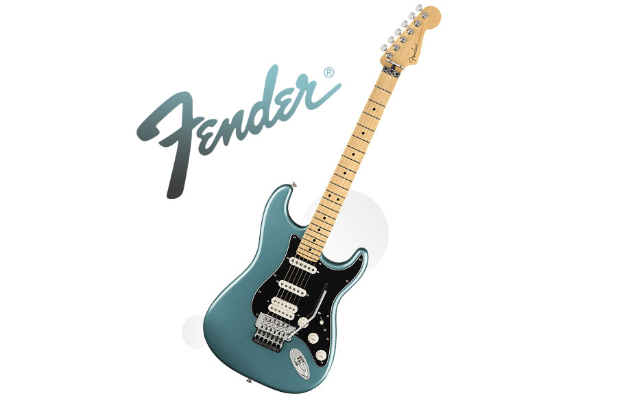 گیتار الکتریک Fender Player Series Stratocaster HSS with Floyd Rose-Tidepool w/ Maple Fingerboard