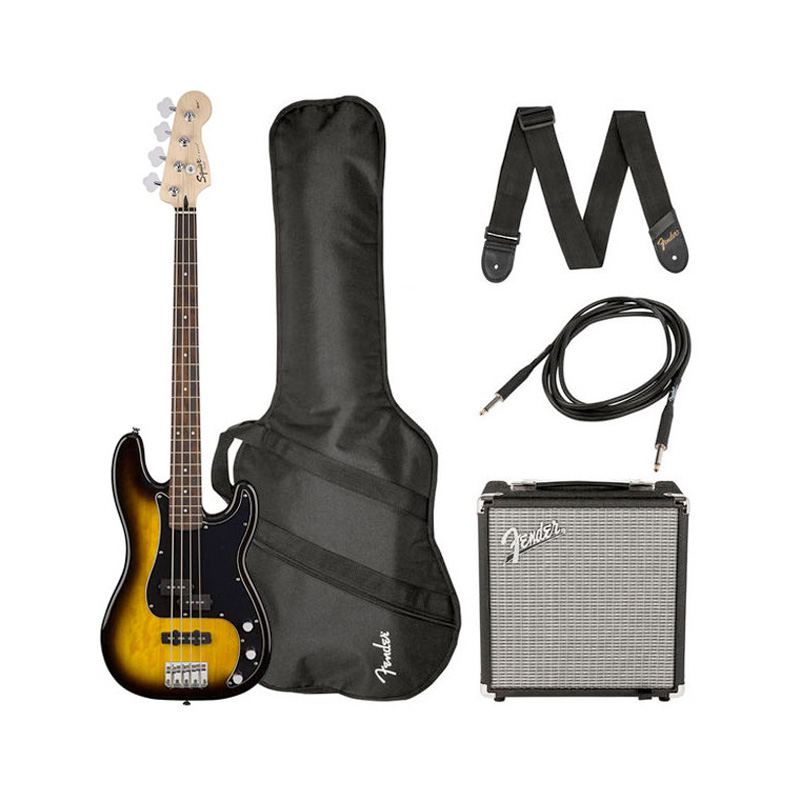 قیمت خرید فروش گیتار بیس فندر Squier Affinity Precision Bass PJ LRL Pack Brown Sunburst