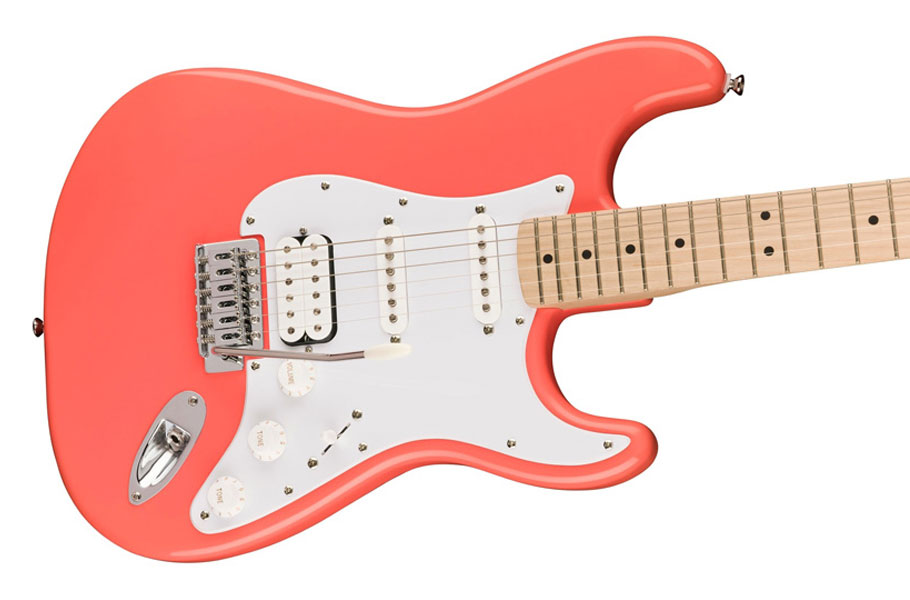 گیتار الکتریک Squier Sonic Strat MN WPG HSS Tahitian Coral